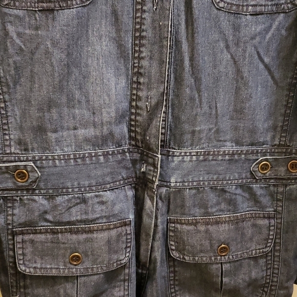 Spoon Jeans Long Sleeve Denim Safari Romper - Picture 2 of 8